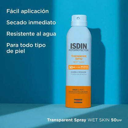 Transparent Spray Wet Skin SPF 50 - ISDIN