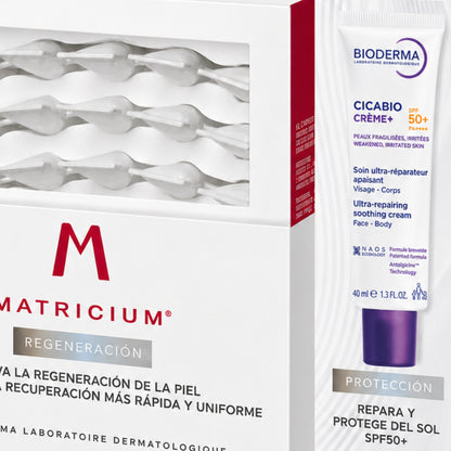 Pack Post Acto Estético: Matricium + Cicabio SPF50+